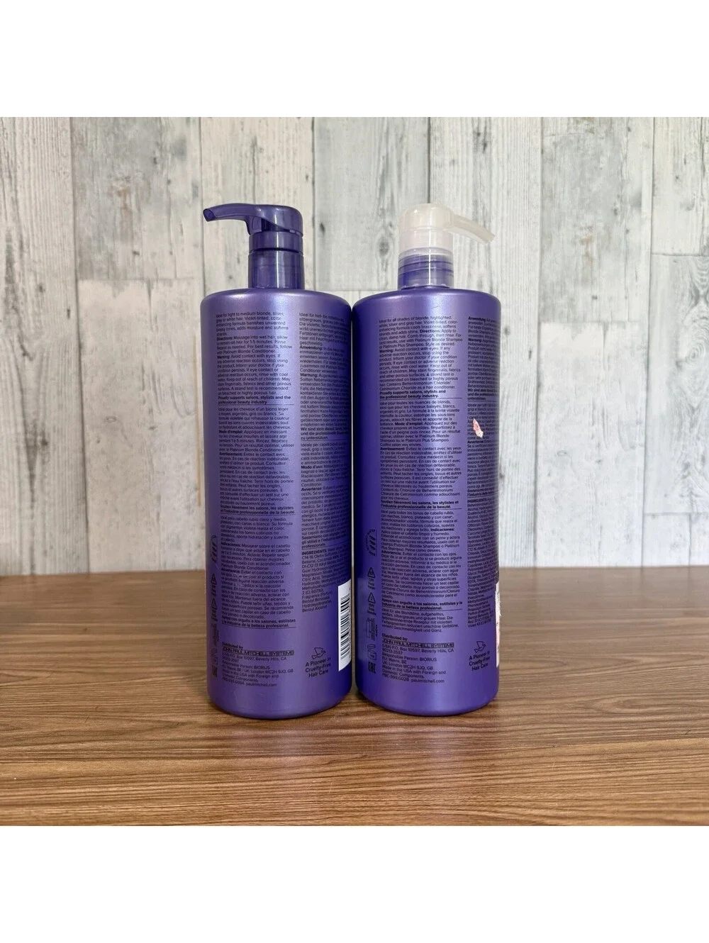 Paul Mitchell Platinum Blonde Shampoo & Conditioner 33.8 Oz Toning Blonde Hair